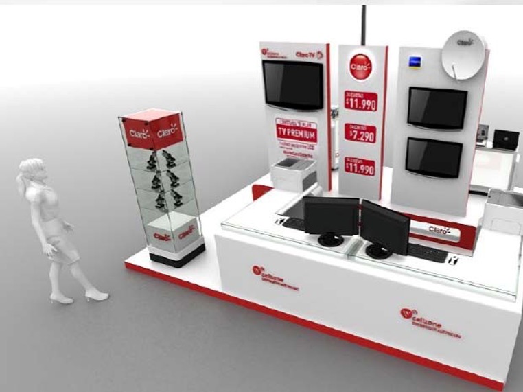 Claro – Diseño e implantación de stand